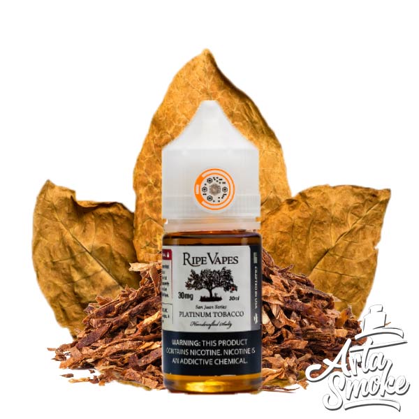 RIPE-VAPES-PLATINUM-TOBACCO-1 سالت تنباکو پلاتینیوم رایپ ویپز RIPE VAPES TOBACCO PLATINUM - Image 1