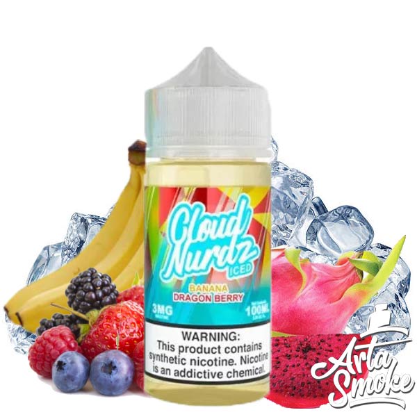 جویس کلود نوردز موز دراگون فروت یخ CLOUD NURDZ ICED BANANA DRAGON BERRY