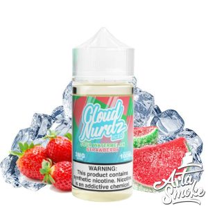 جویس کلود نوردز پاستیل هندوانه توت فرنگی یخ CLOUD NURDZ SOUR WATERMELON STRAWBERRY ICED