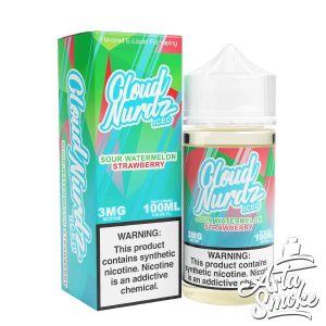 جویس کلود نوردز پاستیل هندوانه توت فرنگی یخ CLOUD NURDZ SOUR WATERMELON STRAWBERRY ICED