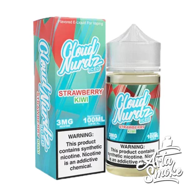 جویس توت فرنگی کیوی یخ کلود نوردز CLOUD NURDZ ICED STRAWBERRY KIWI