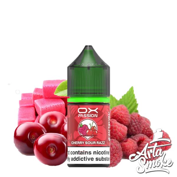 OXVA-CHERRY-SOUR-RAZZ-1 سالت اکسوا گیلاس تمشک ترش OXVA SALT CHERRY SOUR RAZZ - Image 1