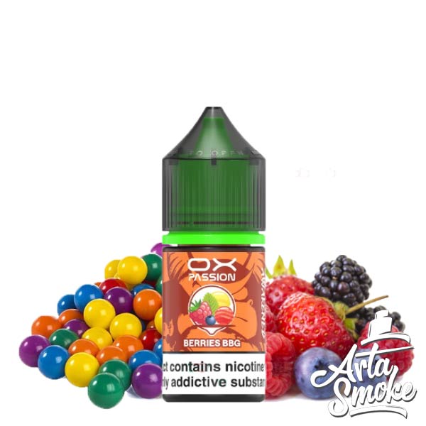 OXVA-TBERRIES-BBG-1 سالت اکسوا آدامس بادکنکی توت OXVA SALT BERRIES BBG - Image 1