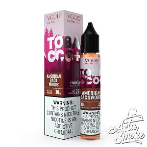 سالت تنباکو خشک دودی ویگاد VGOD TOBACCO PLUS AMERICAN BACKWOODS