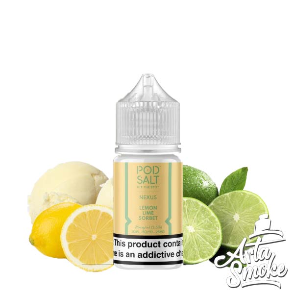 POD-SALT-LEMON-LIME-SORBET-1 سالت بستنی لیمویی پاد سالت POD SALT LEMON LIME SORBET - Image 1